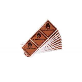 Hazard Label - Class 3 Flammable Liquid