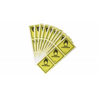 Hazard Label - Class 5.1 Oxidizer